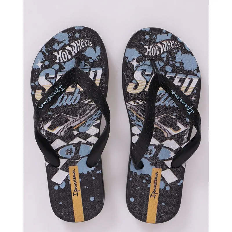 Chinelo Ipanema Infantil Hot Wheels Preto 29/30