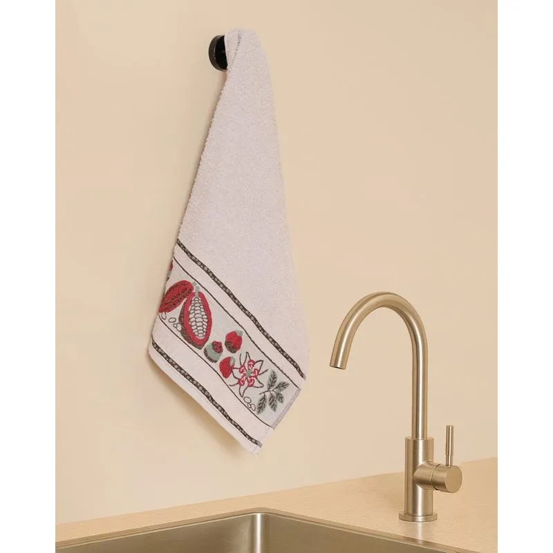 Pano De Copa 46cm x 70cm Jacquard Gourmet Cinza Claro UN