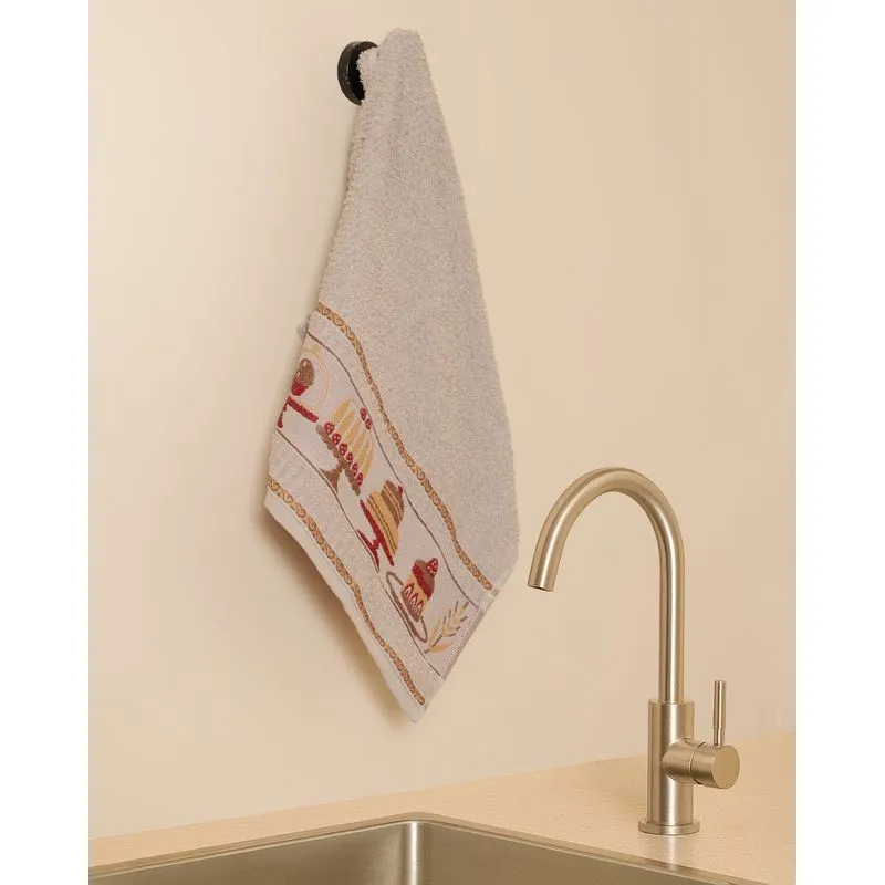 Pano de Copa 46cm x 70cm Jacquard Gourmet Cinza UN