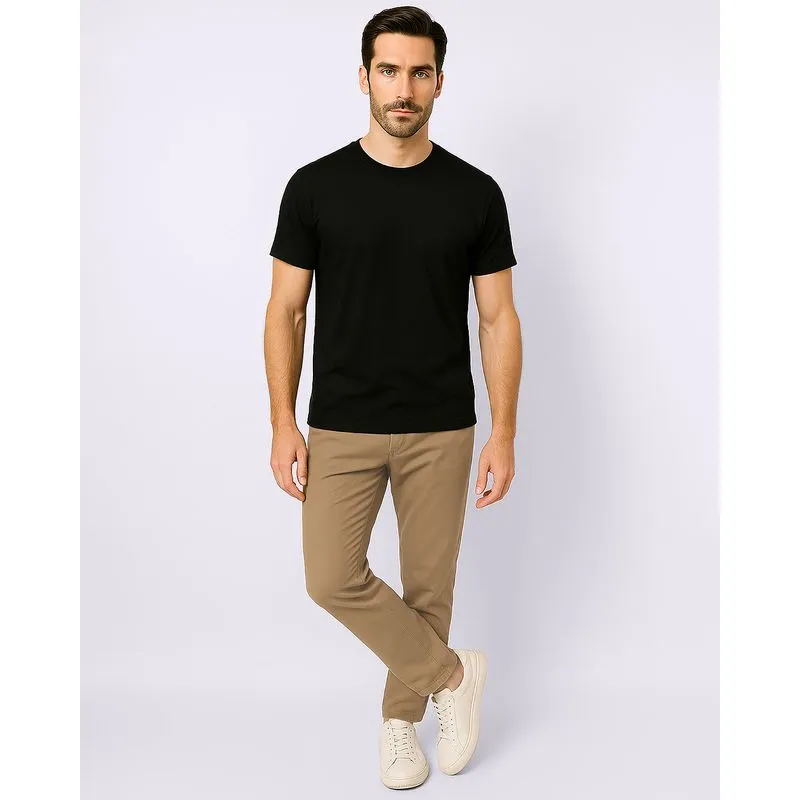 Calça Sarja Masculina Vizzy Slim com Bolsos Bege 48