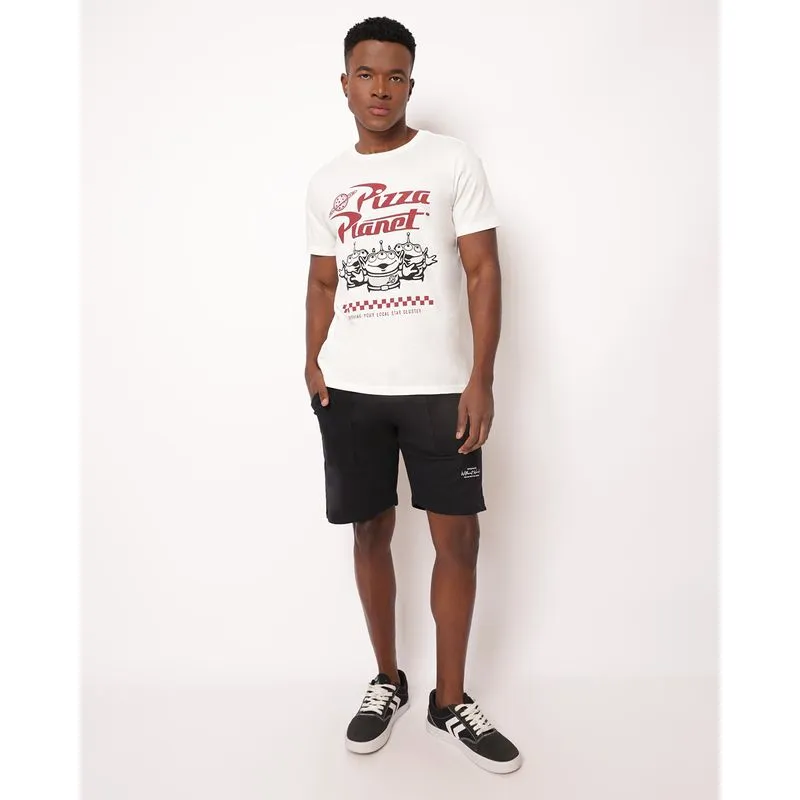 Bermuda Masculina Texturizada com Recorte nos Bolsos Preta P