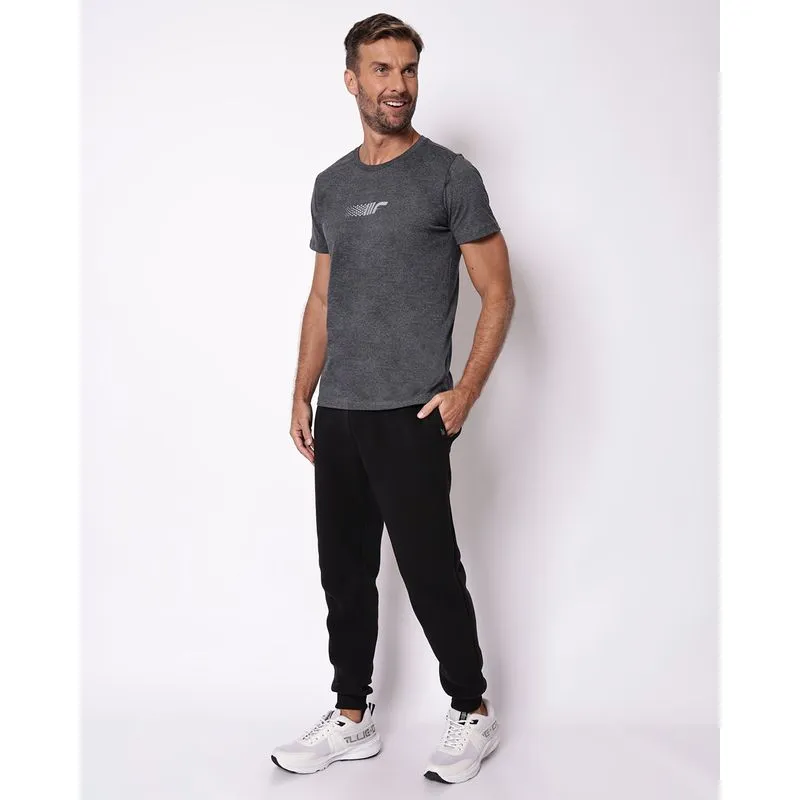 Calça Moletom Masculino Fitter Jogger com Bolsos Preto XG