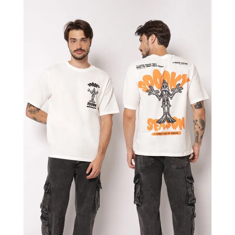 Camiseta Masculina Texturizada Looney Tunes Patolino Off White GG