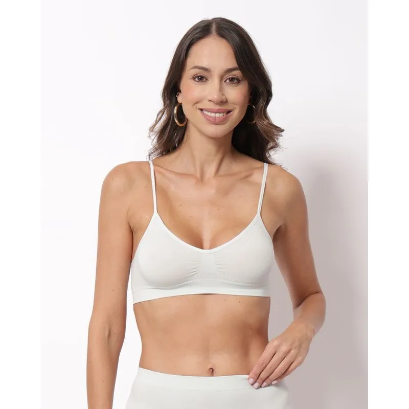 Sutiã Top Feminino Alça Fina Verde G