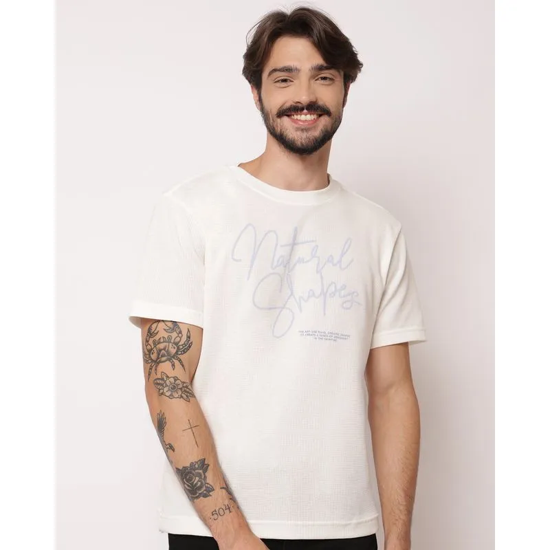 Camiseta Masculina Canelada com Estampa Off White GG
