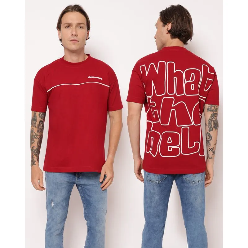 Camiseta Masculina Algodão Estampada Vermelha M