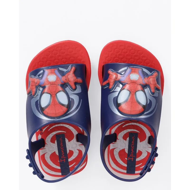 Chinelo Ipanema Bebê Homem Aranha Azul 20/21