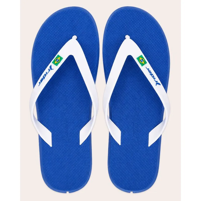 Chinelo Masculino Rider R1 Brasil Azul 41