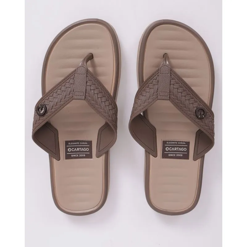 Chinelo Masculino Cartago Coimbra Bege 40