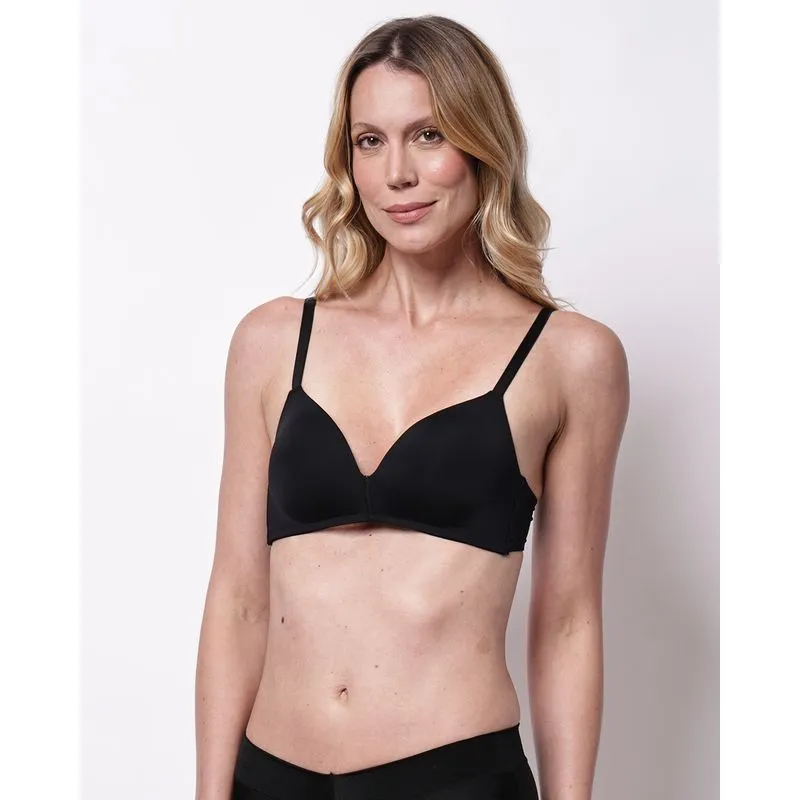 Sutiã Feminino com Bojo e Base Triângulo Preto 40