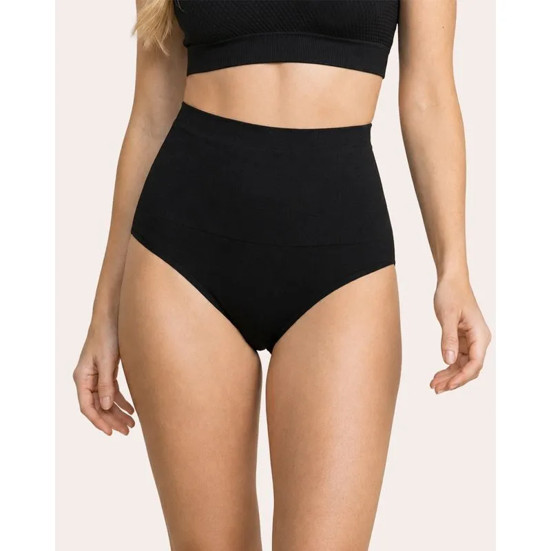 Calcinha Feminina Modeladora Cintura Alta Preta G