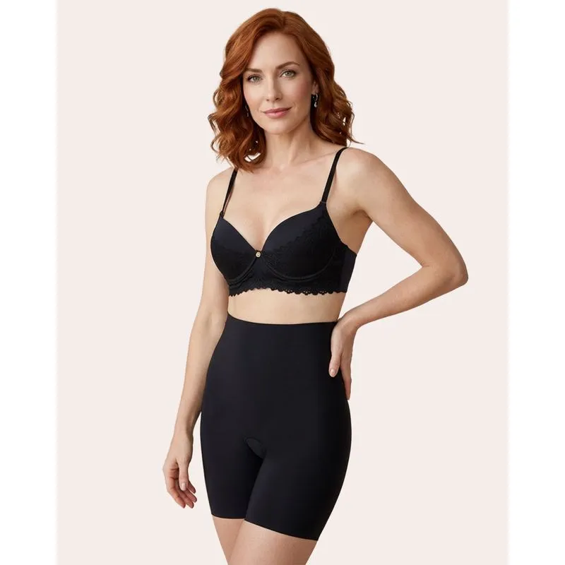 Bermuda Feminina Segunda Pele Corte Laser Preta P