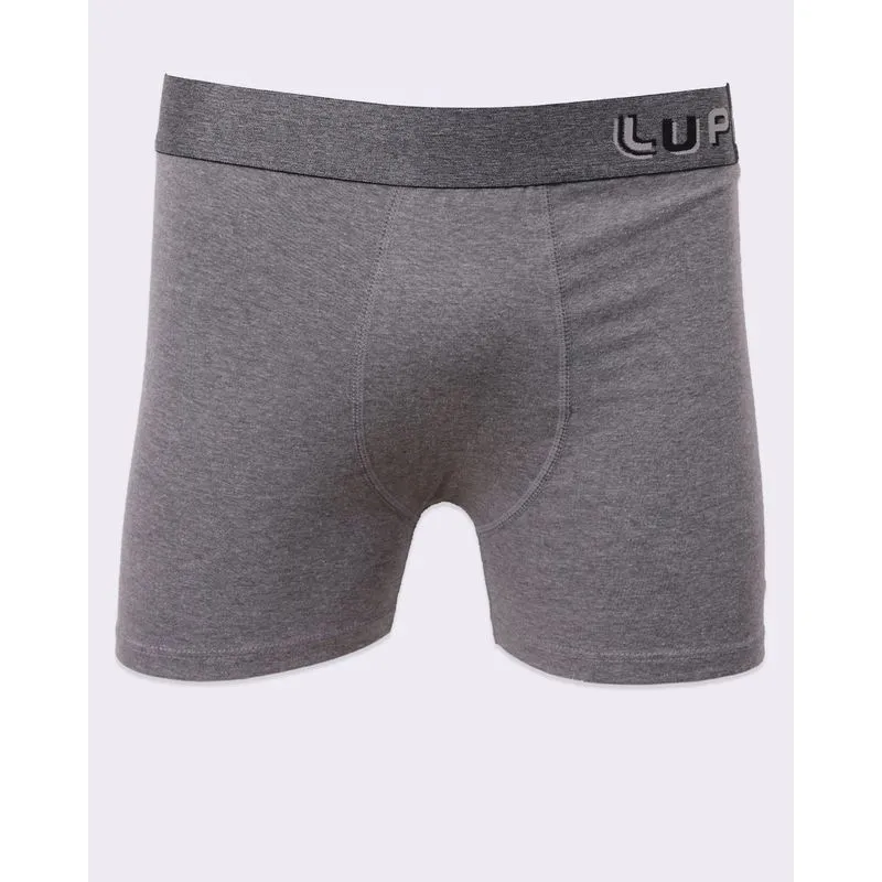 Cueca Masculina Boxer Lupo Cinza GG
