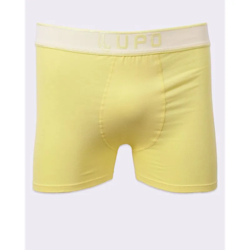 Cueca Masculina Boxer Lupo Amarelo P