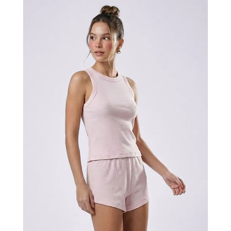 Pijama Regata Feminino Curto Botonê Rosa P