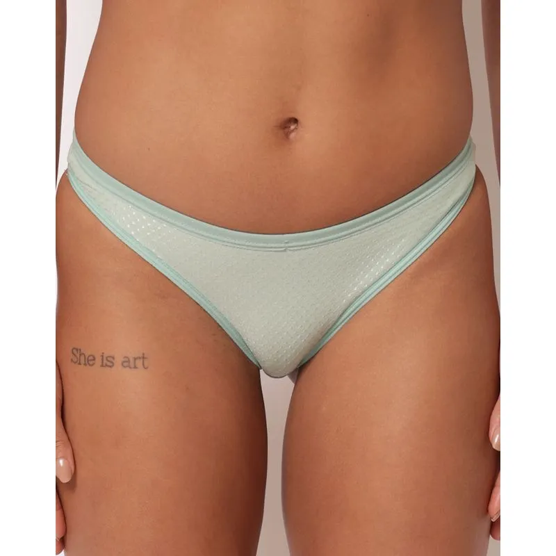 Calcinha Feminina Biquíni Texturizada Verde GG