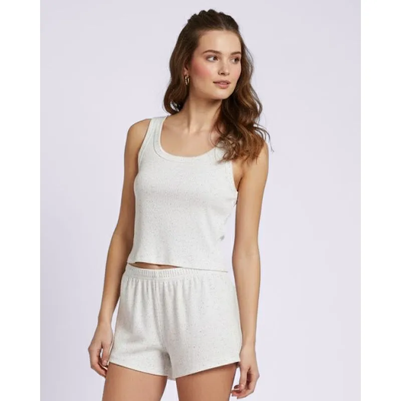 Pijama Regata Feminino Curto Botonê Off White GG