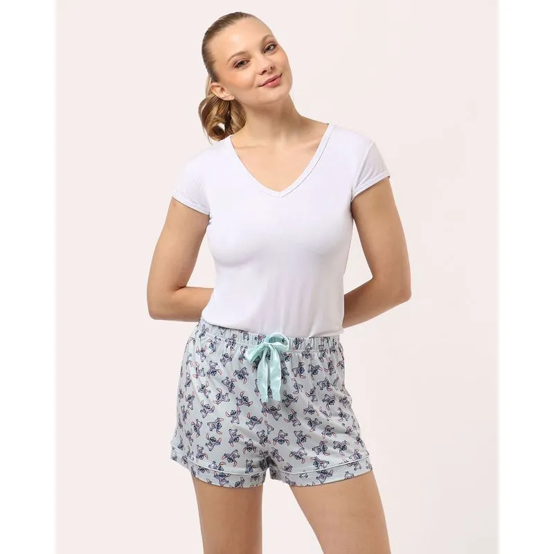 Pijama Feminino Shorts Avulso Stitch Verde P