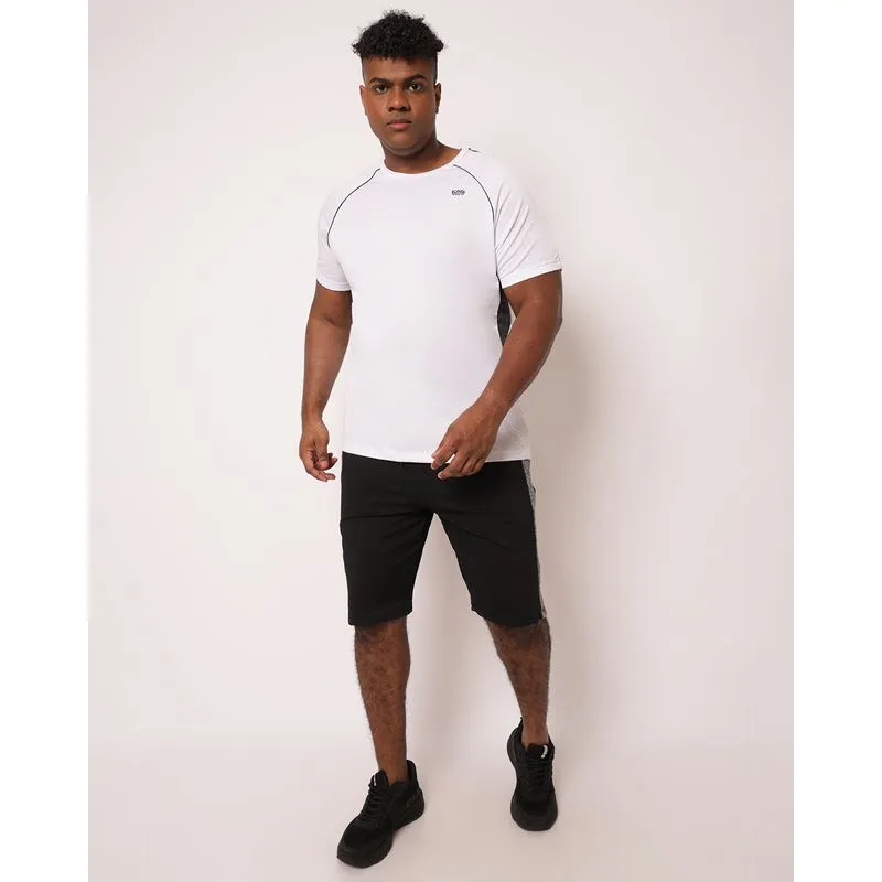 Bermuda Esportiva Plus Size Masculina Helanca Preta G3