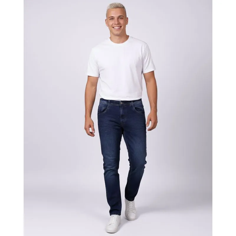 Calça Jeans Masculina Slim Azul 36