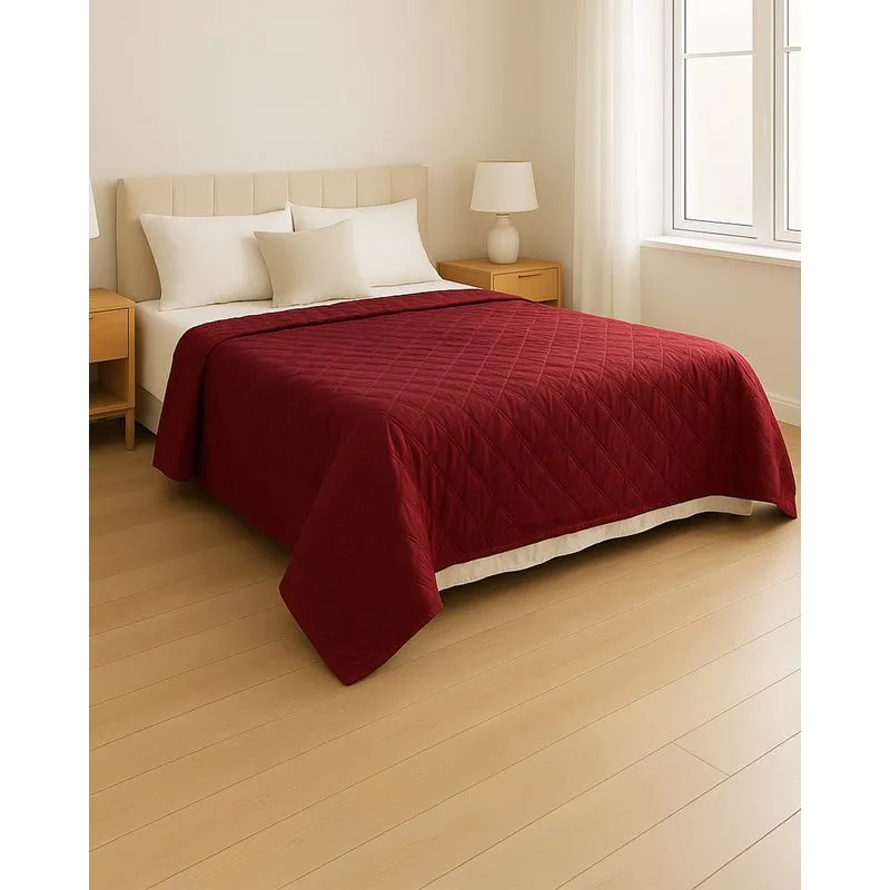 Colcha Casal Arte & Cazza 200cm x 240cm Matelassê Vinho UN