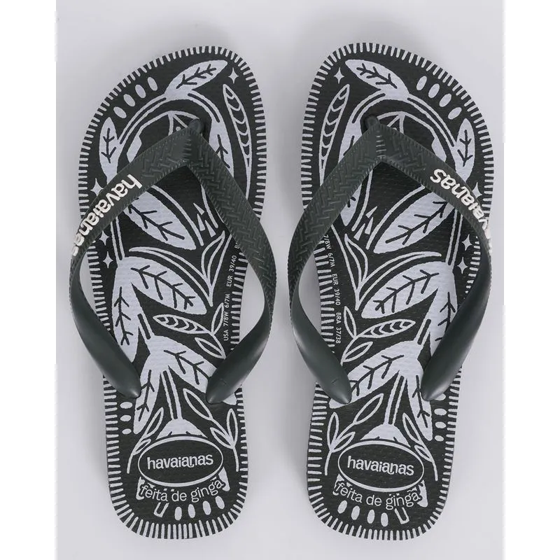 Chinelo Havaianas Feminina Top Jardim Noturno Verde 37/38