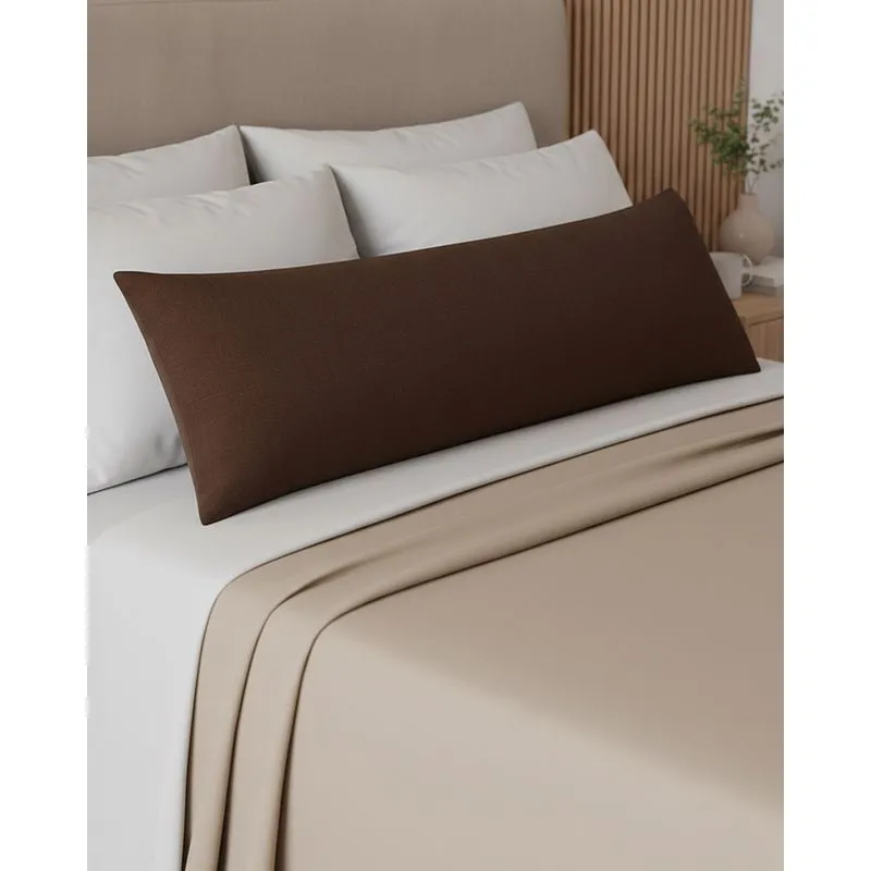 Fronha para Travesseiro de Corpo Arte & Cazza 40cm x 130cm Marrom UN