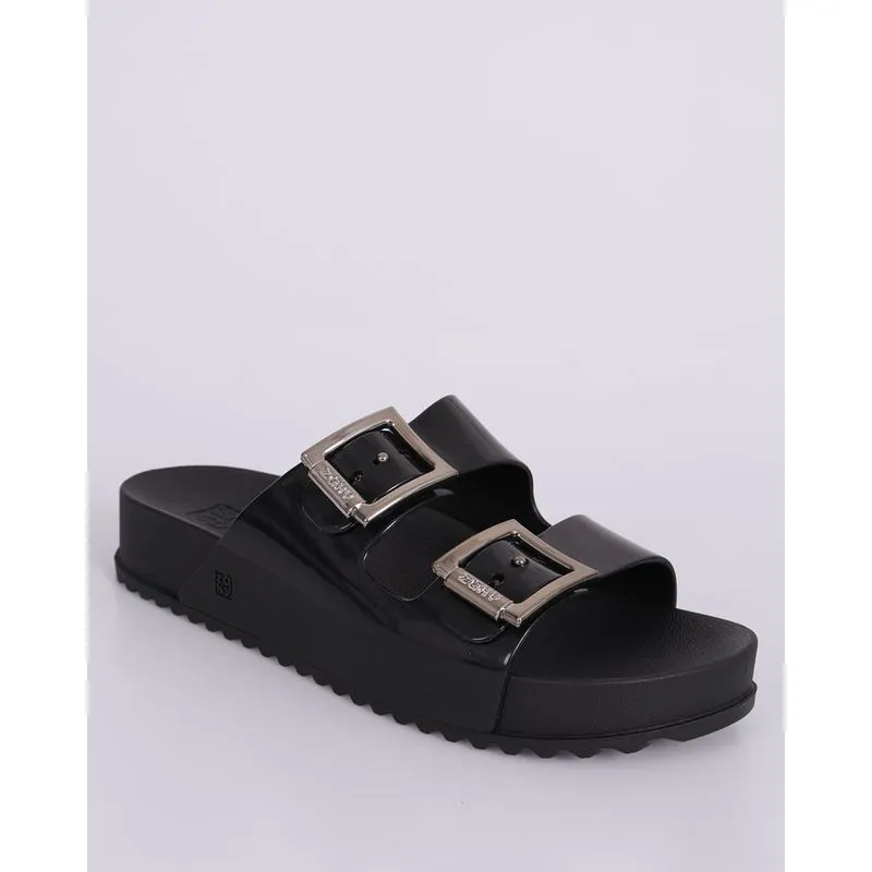 Sandália Feminina Zaxy Rasteira Birken Preta 38