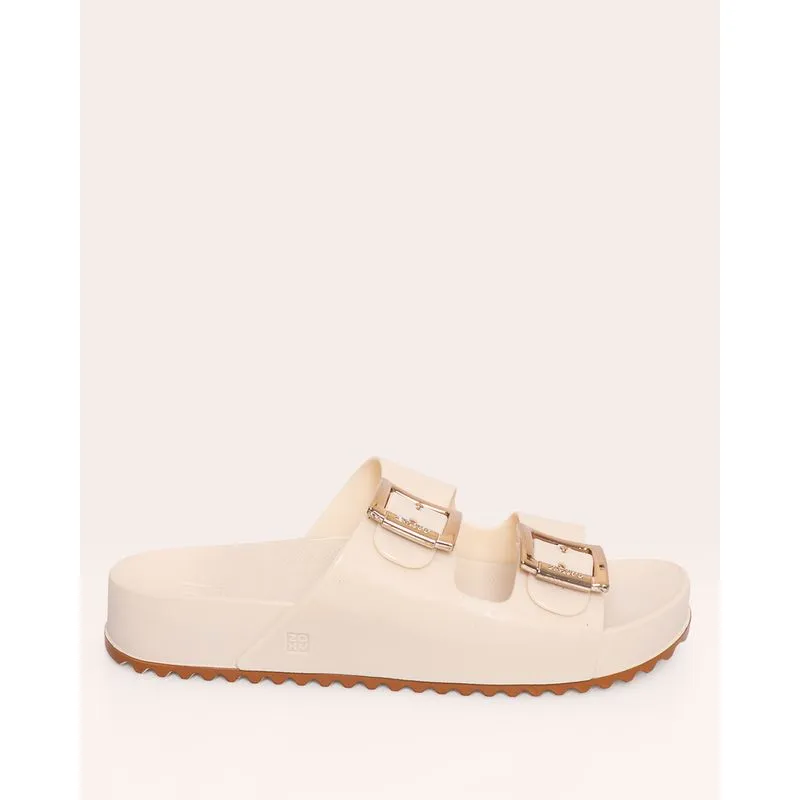 Sandália Feminina Zaxy Rasteira Birken Off White 36