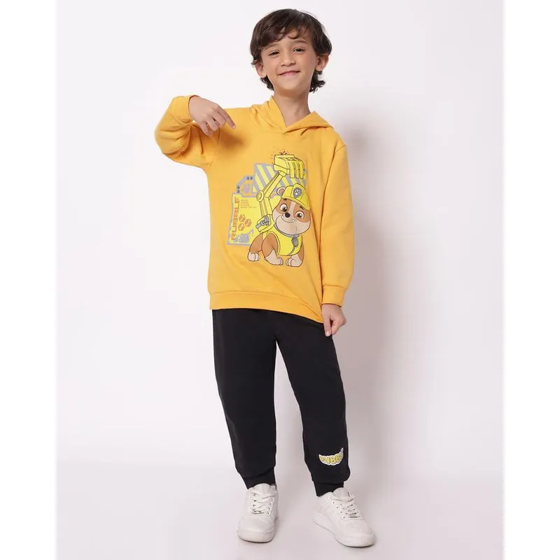Conjunto Moletom Infantil Patrulha Canina Rubble Mostarda 6