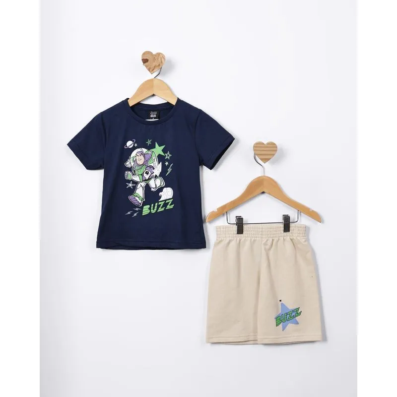 Conjunto Bebê Algodão Toy Story Buzz Marinho 2