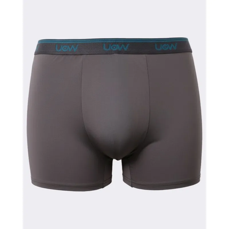 Cueca Plus Size Masculina Boxer Lisa Cinza G3