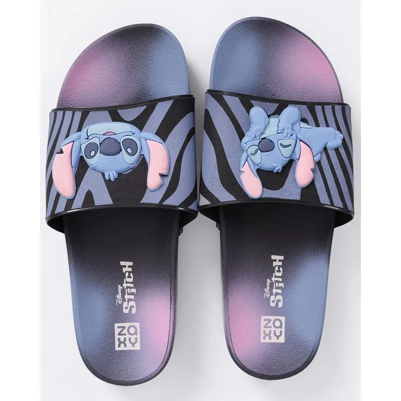 Chinelo Feminino Slide Zaxy Disney Stitch Preto 35