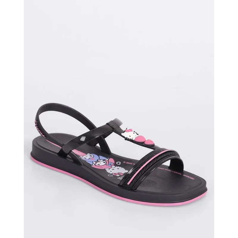Sandália Infantil Ipanema Hello Kitty e Kuromi Preta 31