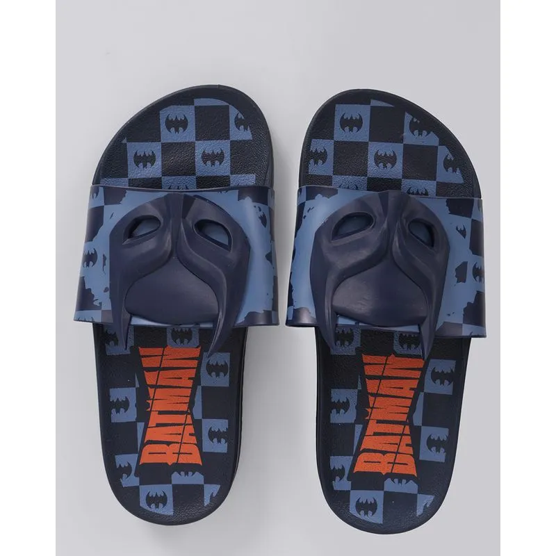 Chinelo Slide Infantil Grendene DC Comics Batman Azul 32/33