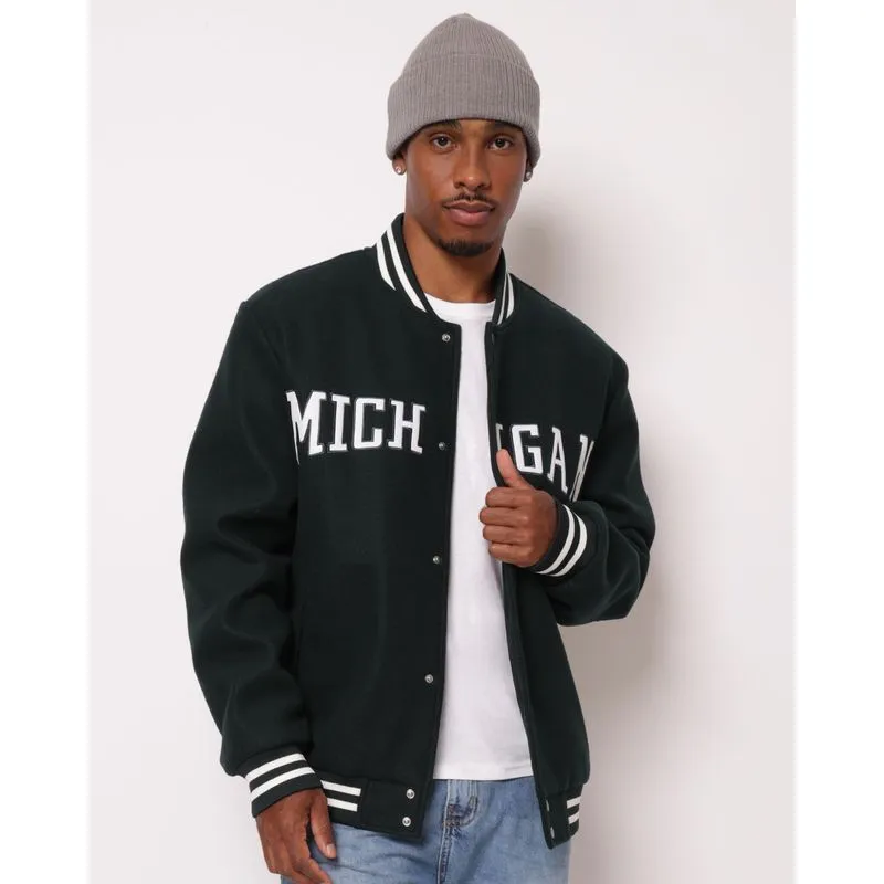 Casaco Masculino College Michigan Verde G
