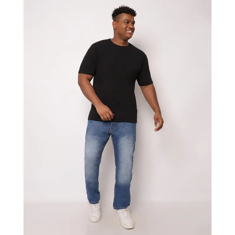 Calça Jeans Plus Size Masculina Gangster Slim Azul 54