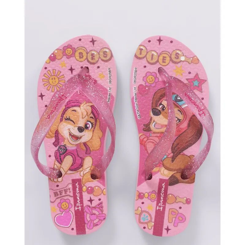 Chinelo Infantil Ipanema Patrulha Canina Rosa 31/32