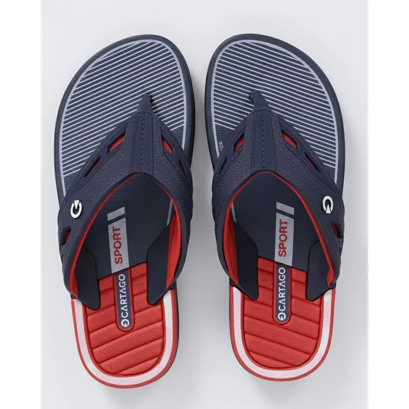 Chinelo Infantil Cartago com Tiras Largas Azul 32/33
