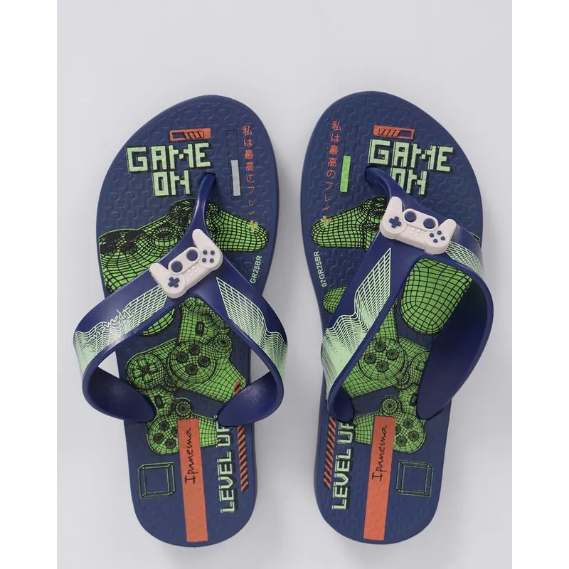 Chinelo Ipanema Infantil com Aplicação Azul 27/28