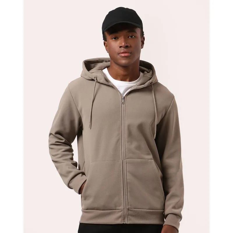 Jaqueta Masculino Soft Peluciada com Capuz Bege G