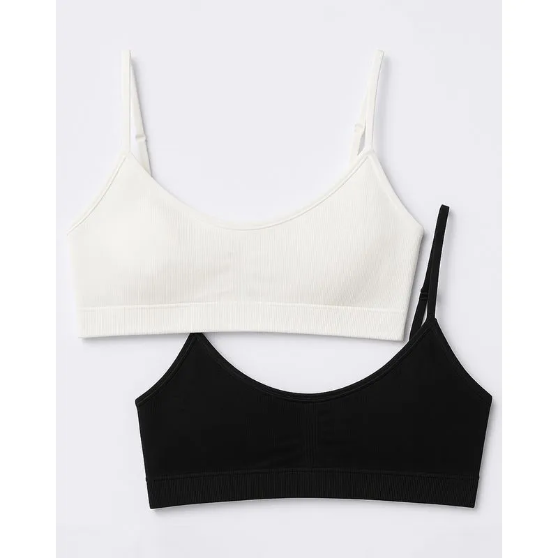 Kit 2 Sutiãs Feminino Top Branco e Preto G