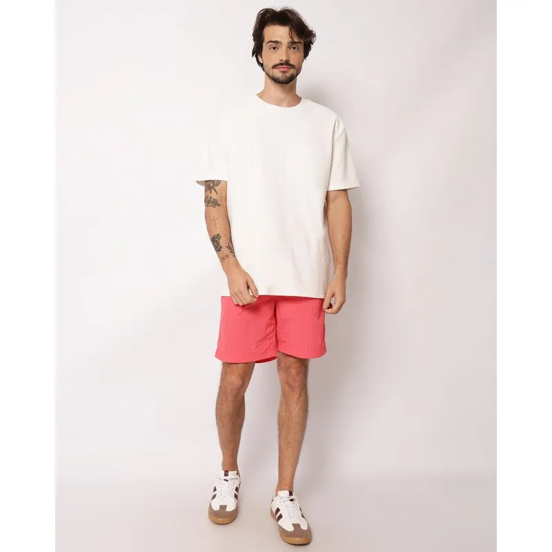 Bermuda Surf Masculina Poliamida com Bolsos Cós com Elástico Laranja M