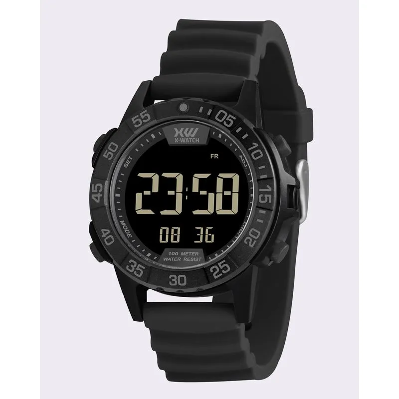 Relógio Masculino X Watch Cronometro Preto UN