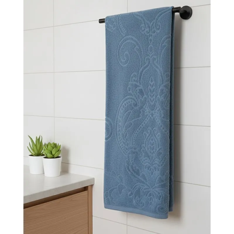 Toalha de Banhão Algodão Atlântica 75cm x 145cm Azul UN