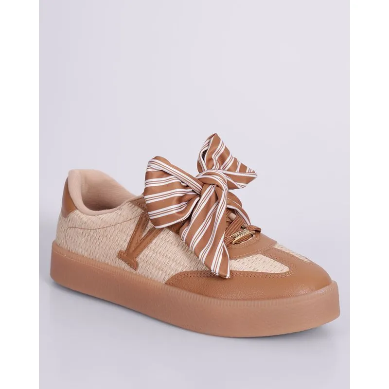 Tênis Feminino Casual Vizzano com Laço Marrom 35
