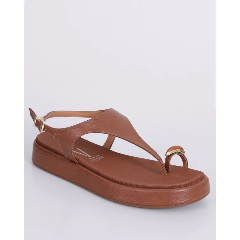Sandália Feminina Flatform Vizzano com Detalhe Marrom 39