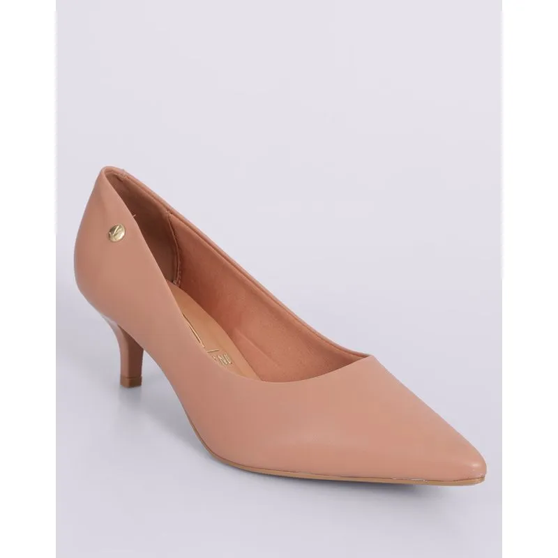 Scarpin Feminino Vizzano Bico Fino Bege 34
