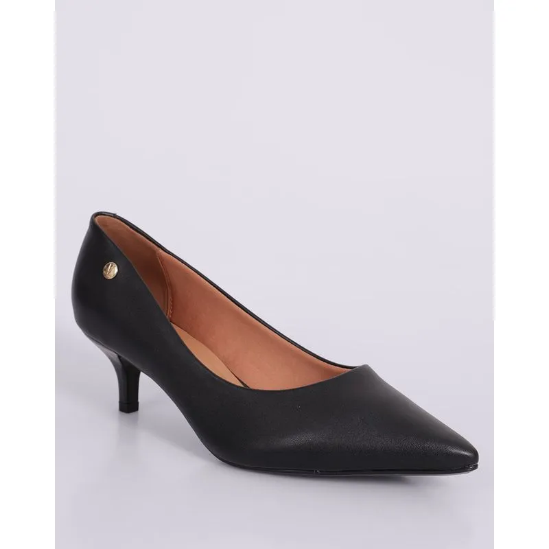 Scarpin Feminino Vizzano Bico Fino Preto 34