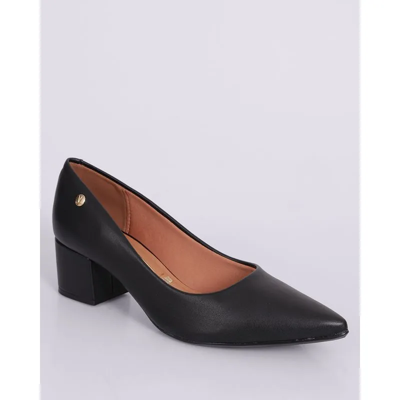 Scarpin Feminino Vizzano Salto Grosso Preto 36